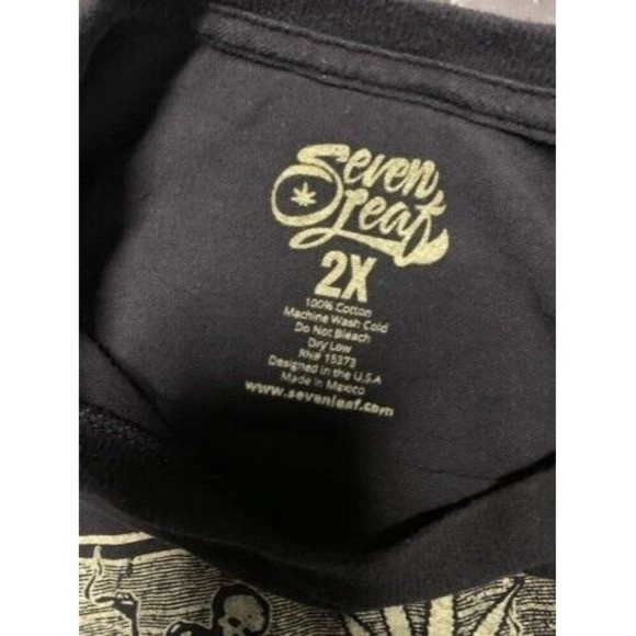 Seven Leaf high life roll one ups  size 2XL VINTAGE MARIJUANA T SHIRT - Picture 4 of 4